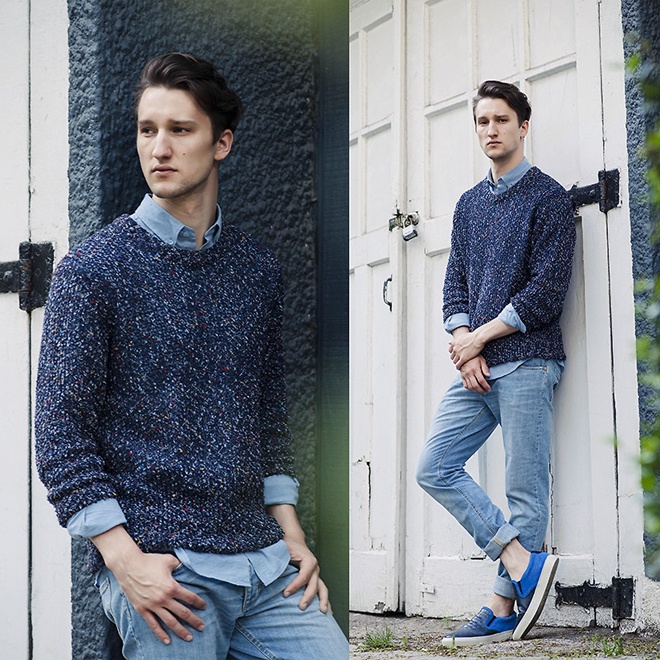 Marcel Floruss đặc biệt yêu thích sự phối hợp đầy cuốn hút của những gam màu xanh, bằng chứng là có hàng chục set đồ phối monochrome xanh cực đẹp mắt trong bộ sưu tập street style của anh chàng.