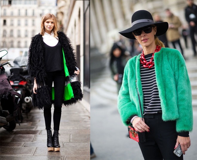  2. Sự lên ngôi của chất liệu lông. Những chiếc áo khoác lông sang chảnh không thể thiếu trong những sự kiện thời trang cao cấp như Paris Haute Couture Fashion Week Spring 2015, với nhiều kiểu dáng ấn tượng và các phong cách mix, match đẳng cấp.