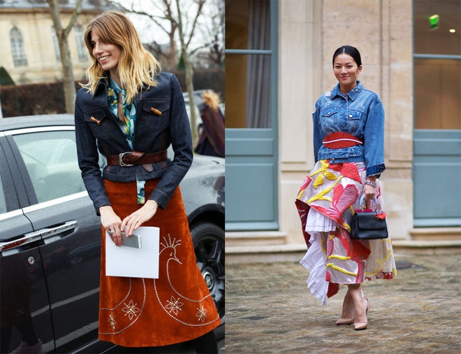 Diane Kruger và Tina Leung thu hút mọi ánh nhìn với họa tiết gothic sặc sỡ, đầy ấn tượng.