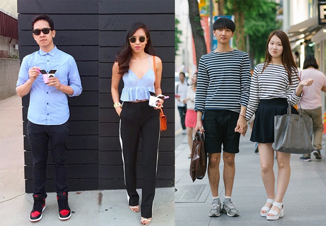 Nếu chưa quen kết hợp trang phục tình nhân, mùa Valentine năm nay bạn hãy thử cùng một nửa của mình bắt đầu phong cách “couple” với kiểu mix, match đơn giản nhất: chọn cùng kiểu áo, hoặc cùng màu sắc trang phục, trước khi nâng cấp street style cặp đôi theo hướng sành điệu và đẳng cấp hơn.