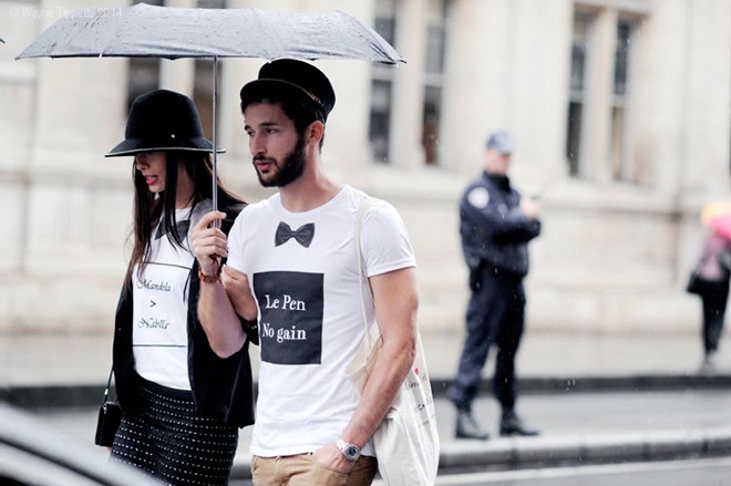 Đen và trắng là kiểu mix, match trang phục rất được các tín đồ sành mốt yêu chuộng.