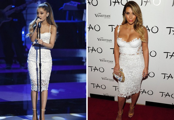 Ariana Grande and Kim Kardashian