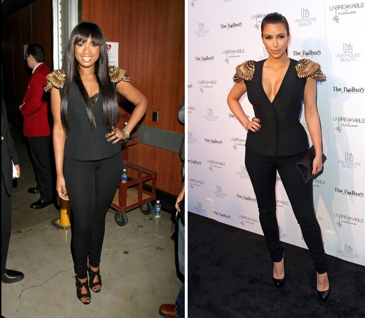 Jennifer Hudson and Kim Kardashian