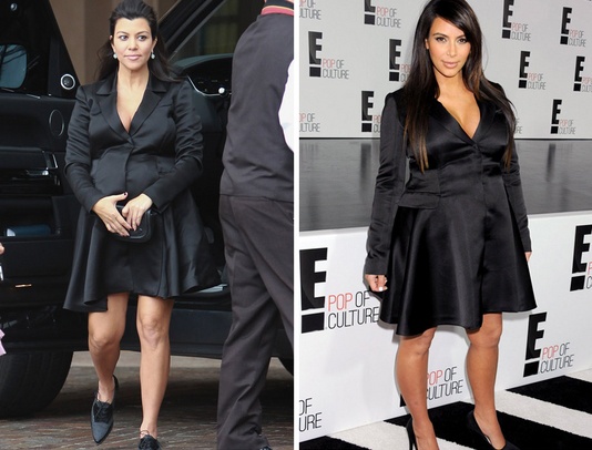 Kourtney and Kim Kardashian