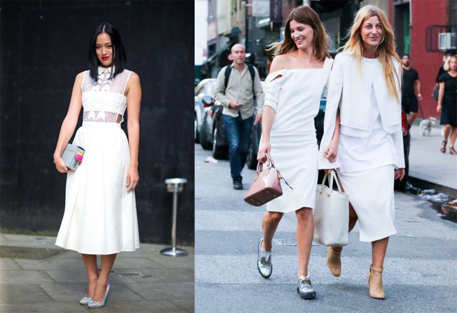 White on white không chỉ mang lại nét đẹp đặc biệt phong cách, đẳng cấp cho người mặc, mà còn giúp bạn luôn thanh lịch và nổi bật. Vì vậy, khởi đầu năm mới bằng một set đồ trắng nguyên cây sẽ là lựa chọn rất đáng cân nhắc cho những cô nàng và cả những anh chàng sành điệu.