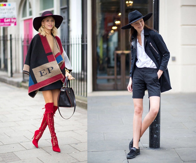 5. Mũ rộng vành. Nếu mùa hè năm trước đánh dấu sự xuất hiện trở lại của những chiếc mũ fedora, thì trong mùa xuân năm nay, ngoài fedora, hàng loạt các kiểu mũ rộng vành thời thượng khác như gaucho, cowboy hat, panama, homburg… vẫn đang khiến các fashionista mê mẩn. Bởi loại phụ kiện này không chỉ che bớt cái nắng đã khá gay gắt của mùa xuân chớm hạ mà còn giúp phong cách dạo phố thêm trẻ trung, mới lạ.