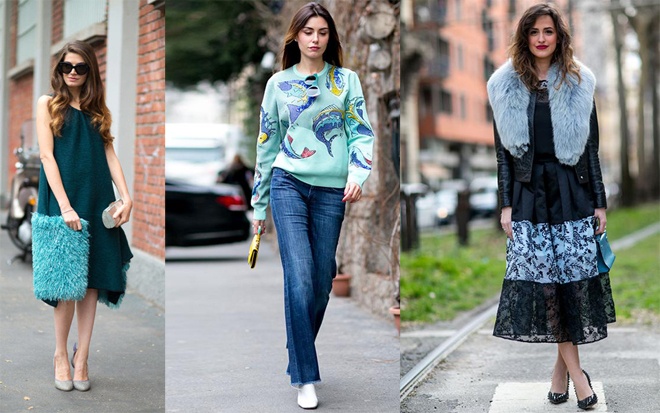 Các gam màu xanh ngọt dịu đang thật sự “bùng nổ” tại Milan, với vô số kiểu dáng, chất liệu và phong cách khác nhau.