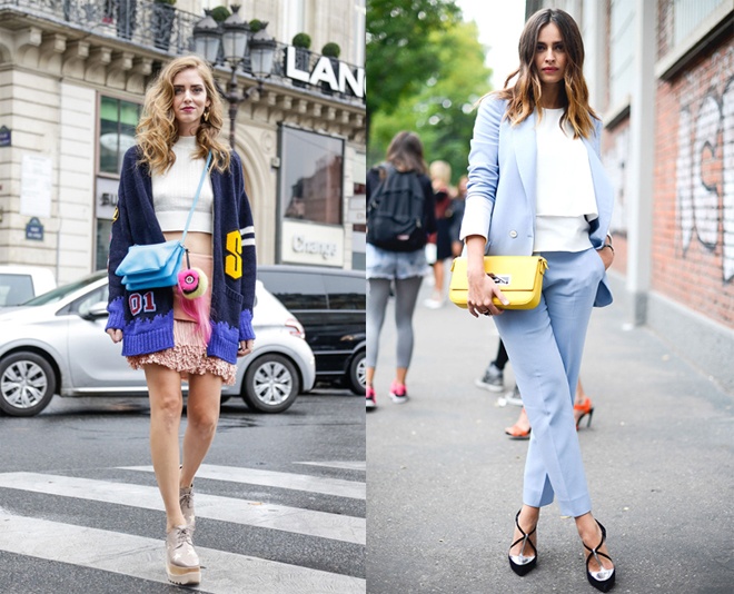 Kết hợp phụ kiện màu chói hoặc có kiểu dáng sinh động, trẻ trung và lạ mắt, hay chọn váy áo màu xanh có họa tiết độc đáo, khác biệt, set đồ dạo phố của bạn sẽ thật sành điệu và hút ánh nhìn của người đối diện không khác gì các fashionista chuyên nghiệp.