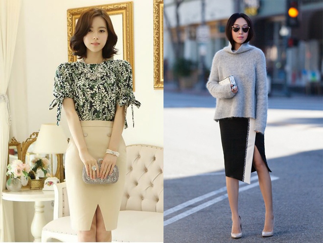 Diện váy “bì thư” thật cá tính nhưng vẫn thích hợp với không gian làm việc, bạn nên chọn các thiết kế chỉ cao trên gối chút ít, hoặc dài đến phần bắp chân. 