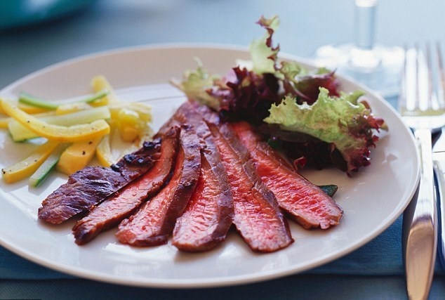 Thịt đỏ. Đối với một số người, ăn thịt đỏ sẽ tiếp thêm sinh lực cho bạn, cung cấp sắt, tăng lượng oxy đi khắp cơ thể. Nhung ở một số người khác ăn nhiều thịt đỏ cũng có thể khiến họ khó tiêu, lờ đờ vì buồn ngủ.