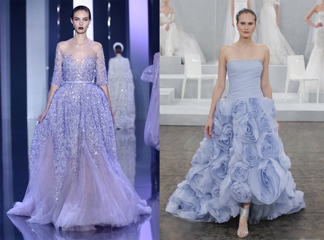 Do có rất nhiều tông đậm nhạt khác nhau nên đây là xu hướng váy cưới rất đáng tham khảo cho mọi cô dâu trước khi cưới. Nét duyên ngọt ngào của gam màu thời thượng này sẽ giúp bạn thật rực sáng và khác biệt trong ngày vui của mình.