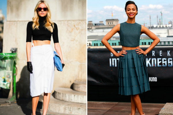 Mix crop top sanh dieu cho quy co cong so hinh anh