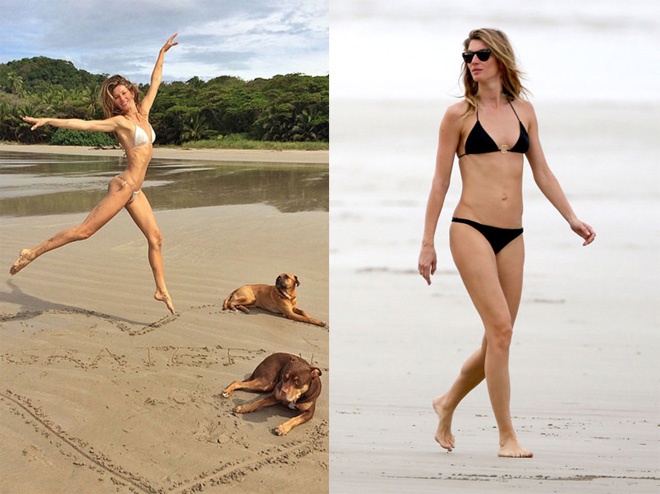  Siêu mẫu Gisele Bundchen cũng không thiếu những khoảng khắc diện bikini ấn tượng trong hè năm nay.
