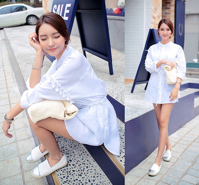 Mốt “áo không quần” cũng là lựa chọn đáng cân nhắc để bạn F5 phong cách công sở theo hướng trẻ trung, năng động và đầy phóng khoáng.