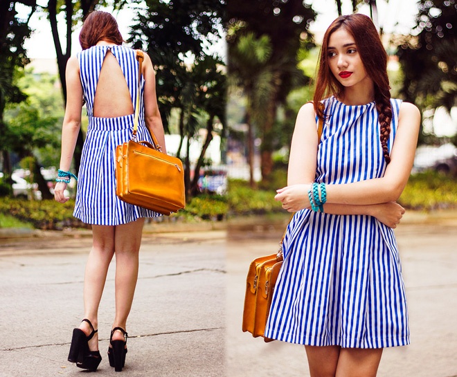 3. “Cuộc chơi” của màu sắc và họa tiết. Với những cô nàng gợi cảm, mix, match các gam màu và họa tiết trở thành kiểu làm đẹp đầy thú vị như fashionista nổi tiếng Phillipines Aileen Belmonte.