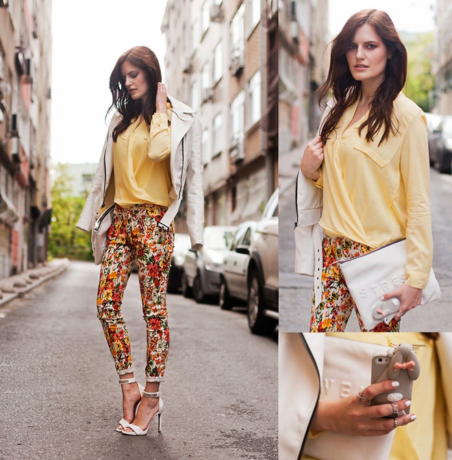 Ngược lại, họa tiết hoa nhí, chỉ ở áo hoặc chân váy, quần là lựa chọn đáng cân nhắc cho nàng tròn trịa.