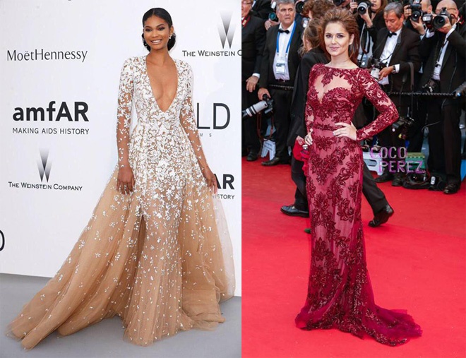 Không hẹn mà gặp, Liên hoan Cannes 2015 chứng kiến những mỹ nhân nổi tiếng với gu thời trang sành điệu, cá tính như thiên thần Victoria’s Secrect Chanel Iman, siêu mẫu Brazil Izabel Goulart, người mẫu ‎Petra Nemcova‬, nữ ca sĩ Cheryl Cole, nữ diễn viên Lý Băng Băng… khoe vẻ đẹp quyến rũ, gợi cảm trong các thiết kế của Zuhair Murad.