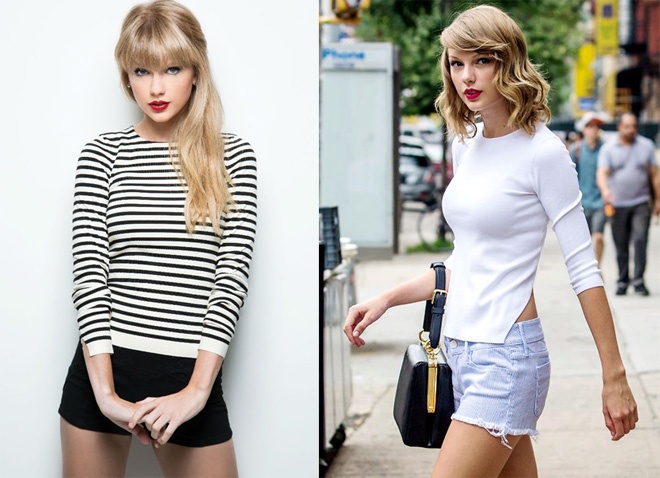 Khao gia nhung kieu shorts he doc dao cua Taylor Swift hinh anh