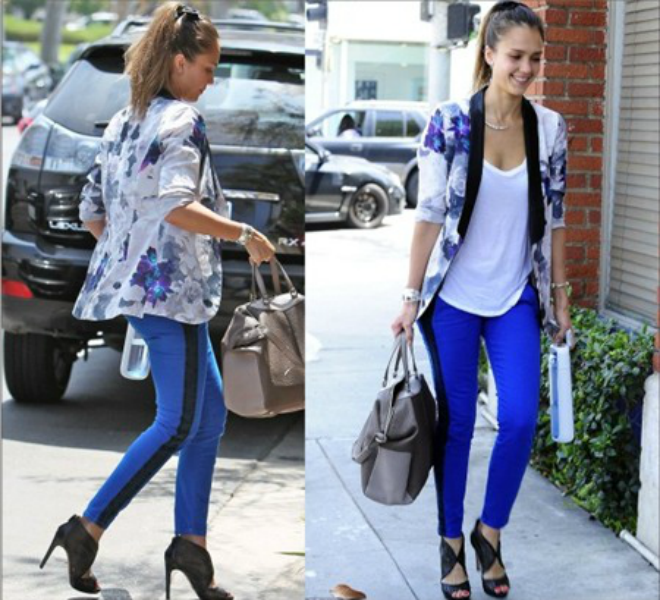 Với chiếc quần tuxedo xuống phố rất cá tính khi mix cùng với áo sơ mi sát nách hoặc sơ mi cổ trễ cách điệu. Bạn nên chọn kiểu dáng quần cạp cao để kéo dài thêm đôi chân.