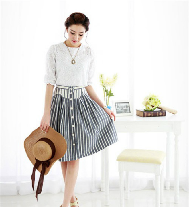 Hãy để những chân váy vintage mang lại cho bạn những khoảng khắc cuối hè thật ngọt ngào.