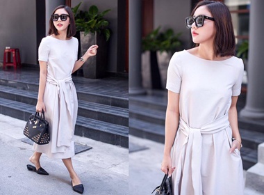 Co nang chan ngan khong ngai giay thap Van Mai Huong hinh anh