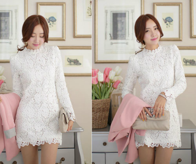  Ngoài ra, kiểu váy đầm trắng cũng là lựa chọn lý tưởng để tôn vóc dáng cân đối, mảnh dẻ của bạn. 