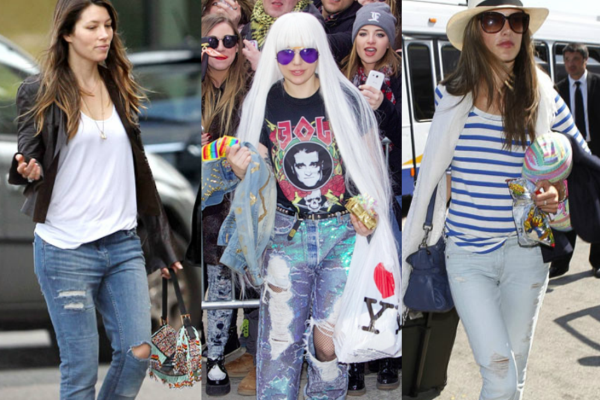 Muon kieu dien jeans rach xau - dep cua sao Hollywood hinh anh