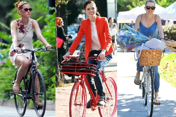 Phong cach dao pho voi xe dap cua sao Hollywood hinh anh
