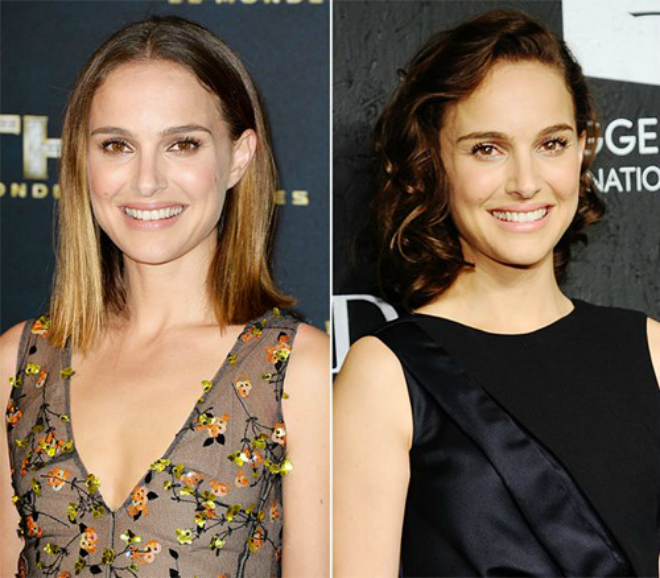 Nữ diễn viên Natalie Portman cũng tự cảm thấy rằng trông cô trưởng thành hơn với mái tóc xoăn màu nâu đậm.