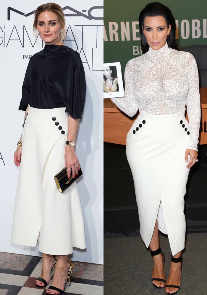Rita Ora and Irina Shayk in Versace
