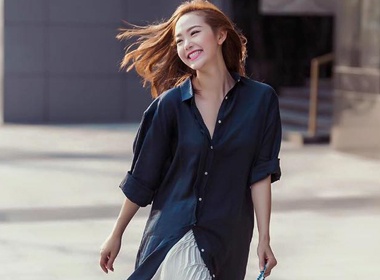 Minh Hang nghien mot so mi oversize cua gioi tre Han hinh anh