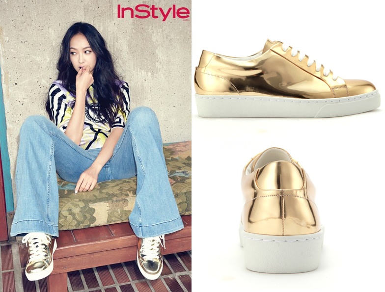 Giay sneakers khien sao Han me dam hinh anh