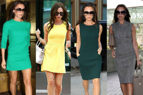 Dien vay cong so dep nhu Victoria Beckham hinh anh