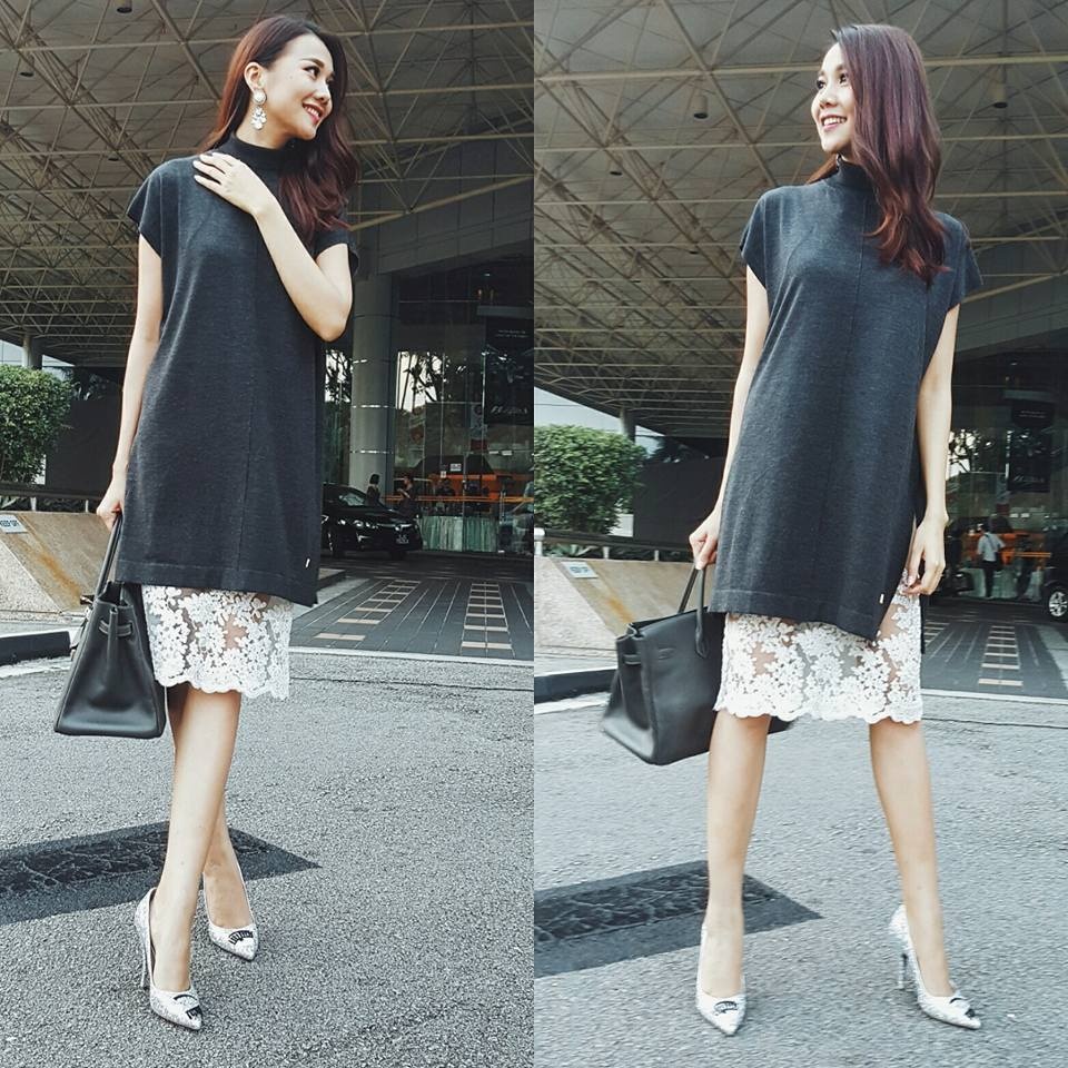 Tin do thoi trang phat sot voi bo doi ao len - vay ren hinh anh
