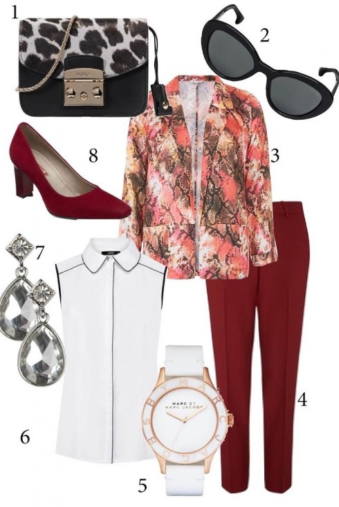 Thứ 4: Nếu bạn là cô nàng sành điệu thích nổi bật, hãy chọn những chiếc áo blazer họa tiết.