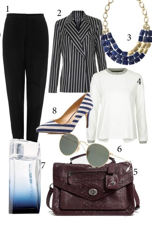 Thứ 5: Với chiếc áo blazer kẻ này, bạn chỉ việc chọn một chiếc áo pull càng đơn giản càng tốt để mặc bên trong, tạo sự năng động và trẻ trung.