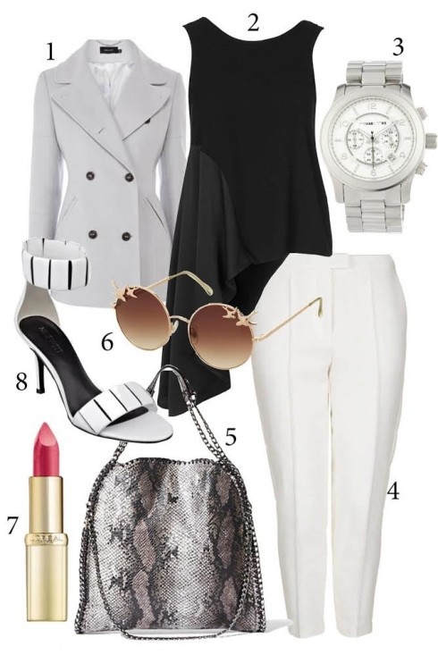 Thứ 6: Với thời tiết se lạnh, bạn có thể chọn những chiếc áo blazer dáng dài và nhớ hãy đi cùng giày cao gót để