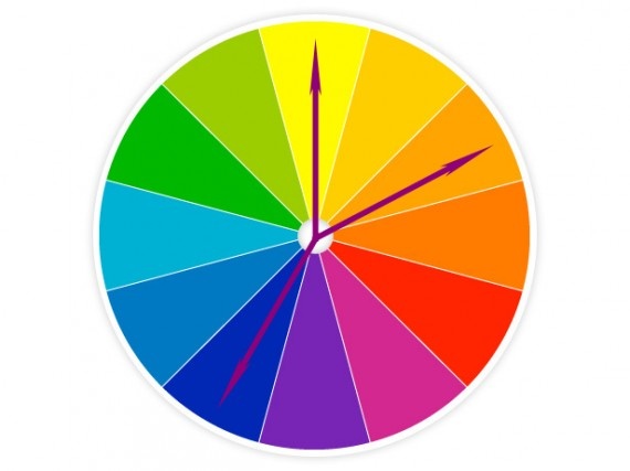 3. Phối tách màu bổ sung: Cách phối tách màu bổ sung sẽ đem lại tổng thể màu ôn hòa và dịu hơn so với hai màu bổ sung, tuy nhiên, tác động màu sắc của nó cũng rất lớn. Thông thường, bạn chọn hai màu sắc tương tự và một màu bổ sung của màu nằm giữa hai màu đó.