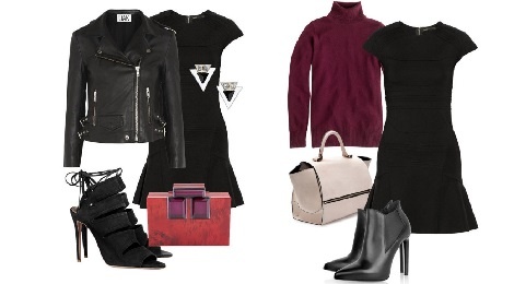 5 phong cach ca tinh voi cung mot chiec vay den hinh anh