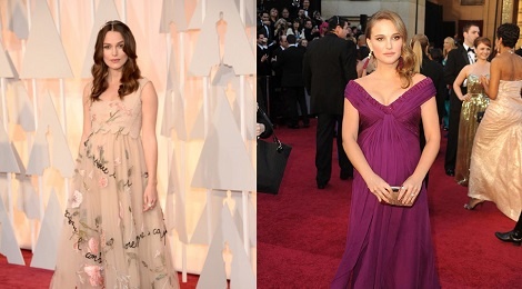 Thoi trang bau tinh te tren tham do Oscar hinh anh