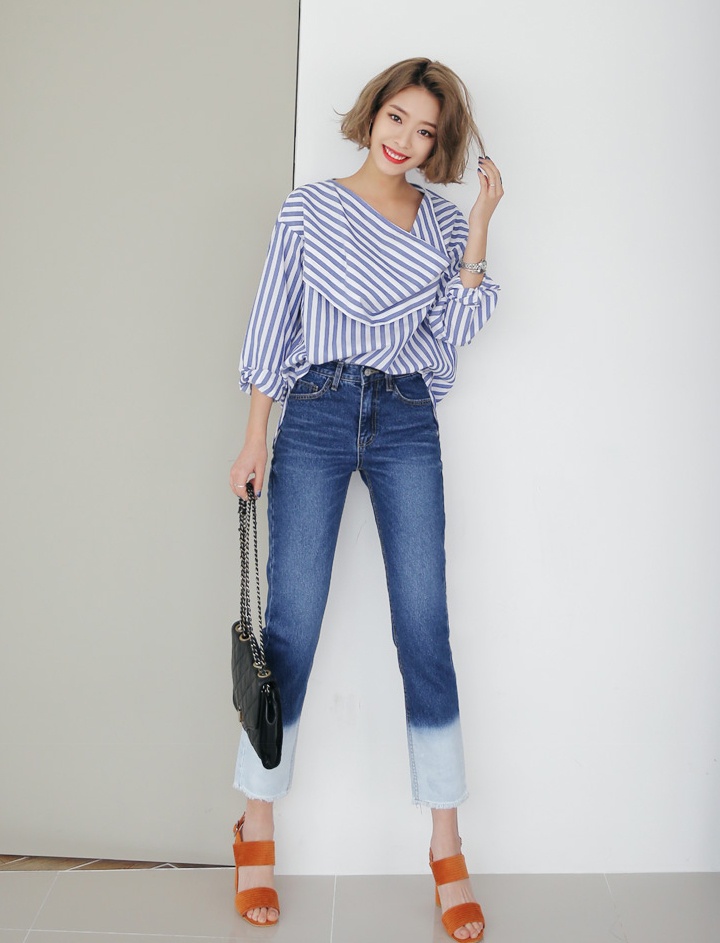 Xu huong quan jeans xe gau anh 1