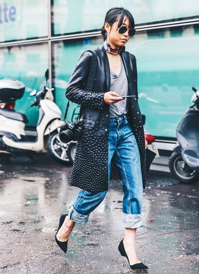 Mix quần jeans và áo phông ảnh 4 Mix quan jeans va ao phong anh 4