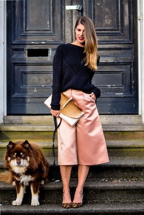 Mix giày với quần culottes ảnh 6 Mix giay voi quan culottes anh 6