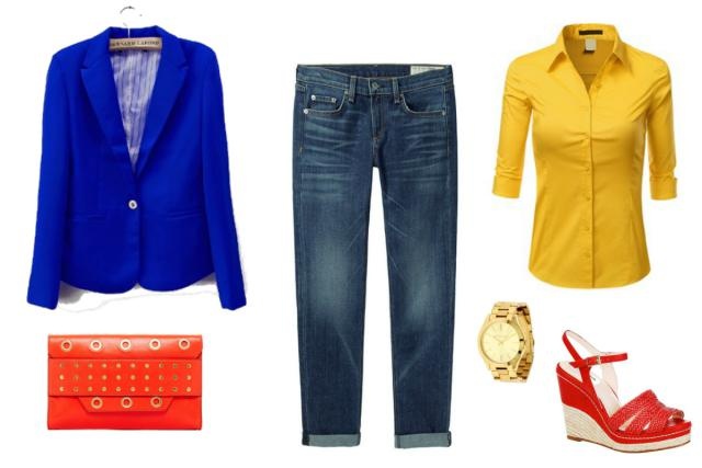 Cách diện denim tới công sở mùa hè ảnh 4 Cach dien denim toi cong so mua he anh 4