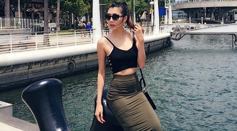 Ngoc Quyen lay lai voc dang goi cam sau sinh hinh anh