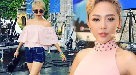 Toc Tien va mau hong pastel quyen ru hinh anh