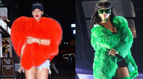 So thich mac ao long bat ke dong he cua Rihanna hinh anh