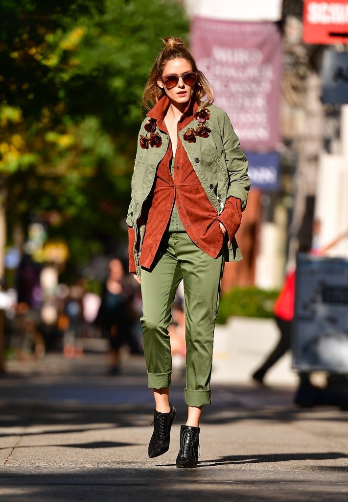 Olivia Palermo lang xe tong mau mua thu anh 1