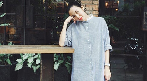 Thoi trang giau bung cua Ha Tang khi co tin mang bau lan 2 hinh anh