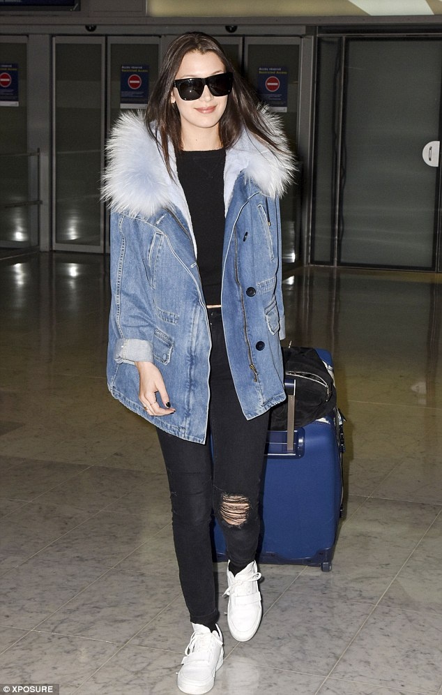 Bella Hadid diện denim on denim ảnh 4 Bella Hadid dien denim on denim anh 4